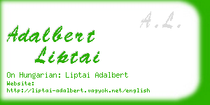 adalbert liptai business card